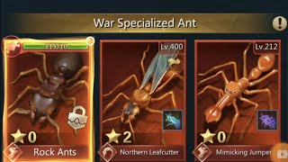 Ant Legion Tips  Full cost to upgrade Specialized Ants Mythic Reds [upl. by Oiluig]