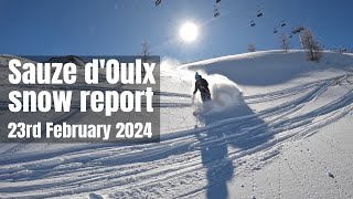 Sauze dOulx snow report [upl. by Thetis]