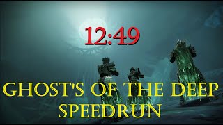 Destiny 2 Ghosts of the Deep Speedrun PB 1249 [upl. by Nyrmak]