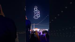 Dazzling Drone Show Lights Up Sharjah Light Festival at Light Village droneshow fun dronevideo [upl. by Maker]