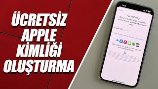 ÜCRETSİZ APPLE KİMLİĞİ OLUŞTURMA  İPHONE ICLOUD HESABI AÇMA 2022 [upl. by Brunhilde]