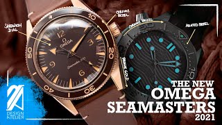 The New Omega Seamaster 300 2021 Releases Bronze Gold Steel and Black Black [upl. by Atined]