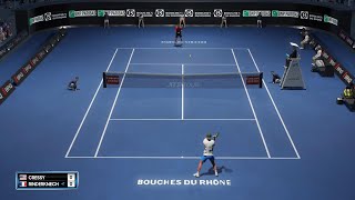 Maxime Cressy vs Arthur Rinderknech  Open 13  Round of 32  AO Tennis 2  PS5 Gameplay [upl. by Hime490]