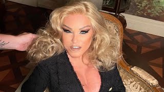 ‘Catwoman’ Jocelyn Wildenstein steps out with fiancé after posting preplastic surgery throwback [upl. by Rafferty880]