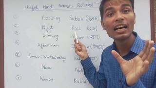 Important Hindi Phrases related time in 2 minute with native speaker Rizwan [upl. by Ennovy]