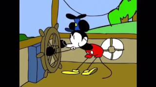 Steamboat Willie animation in Color [upl. by Ilamad707]