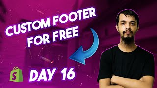 How to Create Custom Footer For Free in Shopify 👉 How to Edit Shopify Dawn Theme Footer [upl. by Melac]