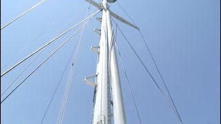 How to Install Mast Steps on a Sailboat  Pam Wall [upl. by Aiset341]