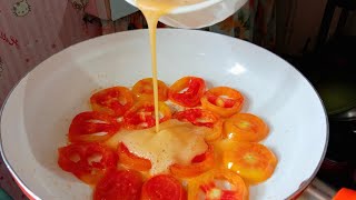 TOMATO AND EGG RECIPE 2 MAIN INGREDIENTS QUICK AND EASY BREAKFAST IDEA [upl. by Ditter888]