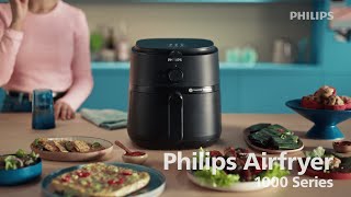 Compact air fryer with 12 cooking options  Philips Airfryer 1000 Series [upl. by Aldred]