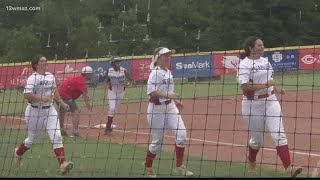 GHSA Elite 8 softball action in Columbus [upl. by Bobby]