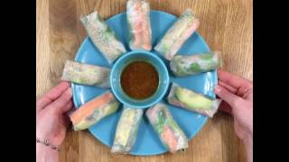 Rouleaux de printemps à lavocat et leur sauce cacahuète 🌯🍴😎  Recette [upl. by Eciram]