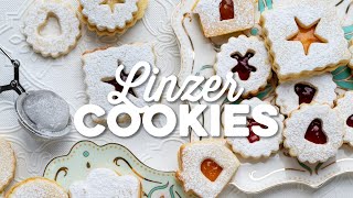 Linzer Cookies  Supergolden Bakes [upl. by Dnalor]