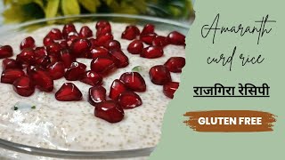 Amaranth Curd Rice  Rajgira Recipes  High Protein Gluten Free  Healthy BreakfastLunch Recipe [upl. by Ronnoc]