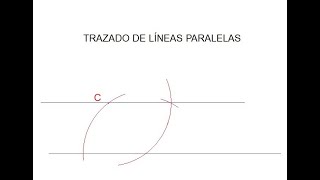 TRAZADO DE LÍNEAS PARALELAS  MÉTODO 1 [upl. by Goddard]