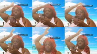 Lashay Hinton Goes Live And Pats Her Wig 1000 times amp Vibes To Music and claps back at trolls [upl. by Sirref]