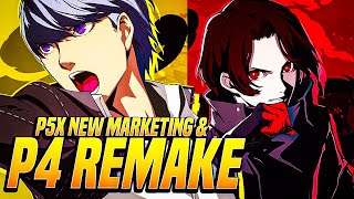 PERSONA 5 PHANTOM X NEW MARKETING PERSONA 4 REMAKE INCOMING [upl. by Hild166]