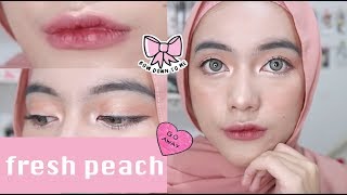 EFFORTLESS PEACH MAKEUP  Alma Channel [upl. by Ettena]