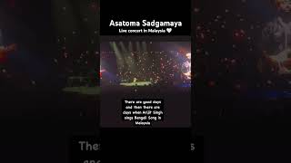 Asatoma Sadgamaya🤍  Arijit Singh Live concert in malaysia 2024 [upl. by Aznecniv]