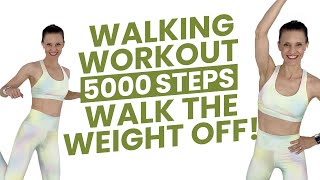 Indoor Walking Workout  5000 Steps  Walk the weight off Pregnancy amp Postpartum Safe [upl. by Ahsemrak]