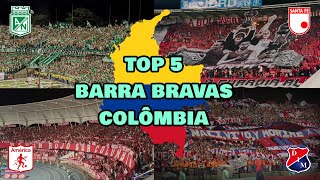 TOP 5 Barra Bravas da Colômbia  2020 [upl. by Briscoe]