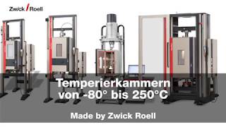 Temperierkammern von  80° bis 250°C  Made by Zwick Roell [upl. by Purpura997]