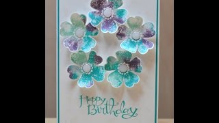 No169  Baby Wipe Technique  JanB UK Stampin Up Demonstrator Independent [upl. by Yelloh]