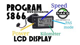 Ebike S866 LCD Display Program Setting and Parameter [upl. by Einnaej]