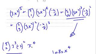 Binomial Expansion Worked Solutions for Additional Maths and IB Standard Level Maths [upl. by Atalante]