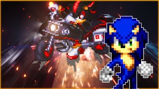 Sonic Movie 3 Trailer  Team Sonic vs Shadow  Sprite Animation Remake Animated by Hv [upl. by Slack]