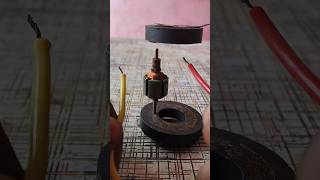 DC motor with magnet 🧲 unique experiment experiment dcmotor electricmotor Theno1experiment [upl. by Acherman]