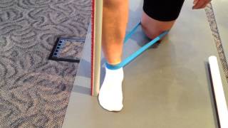 Band Assisted 12 Kneeling Dorsiflexion Mobilization [upl. by Wilt]