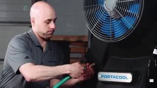 Setting up Portacool evaporative coolers [upl. by Lizette]