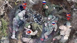 Horrible Ukrainian FPV drones brutally executed North Korea and Russian soldiers in surprise attack [upl. by Duhl862]