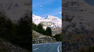 Julier Pass 2284m above sea level scenic view switzerland shorts shortvideo viral beautiful [upl. by Vaclav]