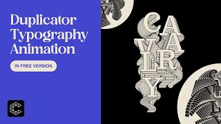 Typography Animation in Cavalry  Using Duplicators and Context Index [upl. by Hirst]