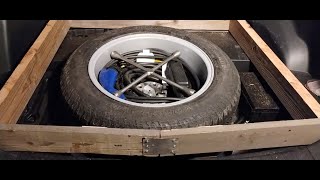 How to accommodate a full size spare tire in a 2023 Toyota Rav4 Prime SE [upl. by Catto]