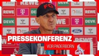 LIVE Pressekonferenz vor Paderborn  1 FC Köln [upl. by Magocsi]