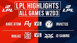 LPL Highlights ALL GAMES Week 2 Day 3  LPL Spring 2024 [upl. by Hoffert846]