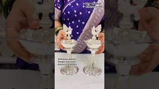 German Silver Deepa 99 inch Amount 4486rs crsgiftsarticles germansilvergifts shortsfeed Deepa [upl. by Am885]