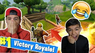 He Fell Trolling 10 Year Old Brother On Fortnite Battle Royale RAGE [upl. by Vtarj]