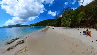 Virgin Islands Beach Walk  Brewers Bay Beach  April 2 2023  St Thomas USVI [upl. by Goldfarb203]