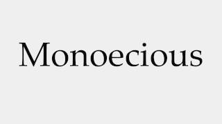 How to Pronounce Monoecious [upl. by Kristen104]