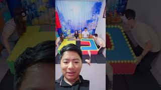 Playing blind fold game dance kpop nct challenge cheer music backstreetboys [upl. by Ecneps]