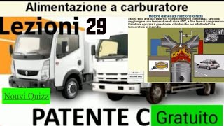 Patente C lezioni 29 Gratuito  Patente C Nouvi Quizz  Alimentazione a Carburatore [upl. by Elroy]