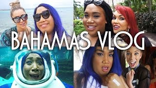 BAHAMAS VLOG AND SWIMMING WITH SHARKS KandeeJohnson Grav3yardgirl Chrisspy  PatrickStarrr [upl. by Hcirdeirf]