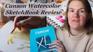 Canson Watercolor Sketchbook Review  A Paint with Me [upl. by Aiekan585]