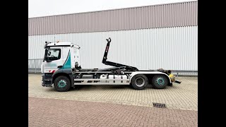 DAIMLERBENZ Antos 2536 L 6x2 Liftachse Hiab XR 21S61 bis 7 m Container [upl. by Hniht]