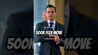 500K Flex move  Harvey Spector suit suits harveyspecter mikeross jessicapearson series fyp [upl. by Greabe]