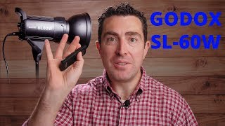 GODOX SL60W review español con Neewer Softbox 66cm [upl. by Panaggio]